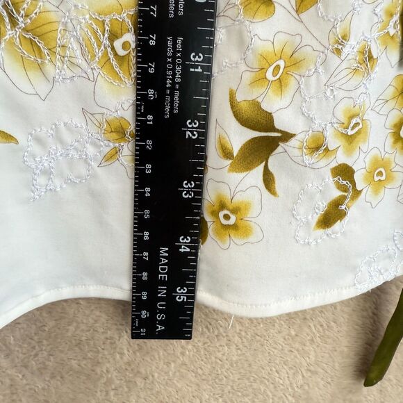 Moda International Dress Women 4 White Green Floral Empire Strapless Midi Spring - Picture 11 of 16